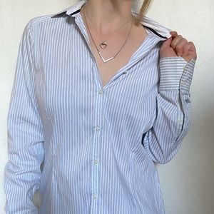 Zara Striped Button Down Shirt